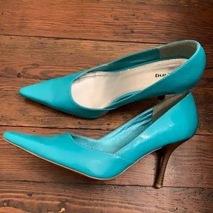 Spring turquoise heels